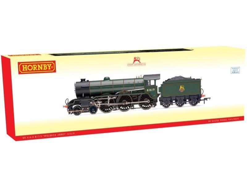Hornby R3448 BR 4-6-0 B17/2 'Welbeck Abbey' Locomotive No 61619 00 Gauge Model Train