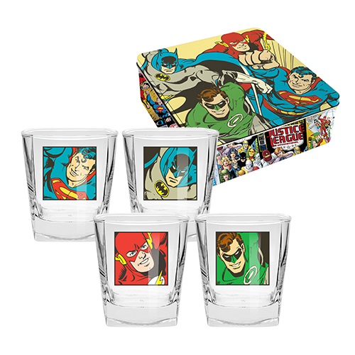 Justice League Spirit Glasss in Tin