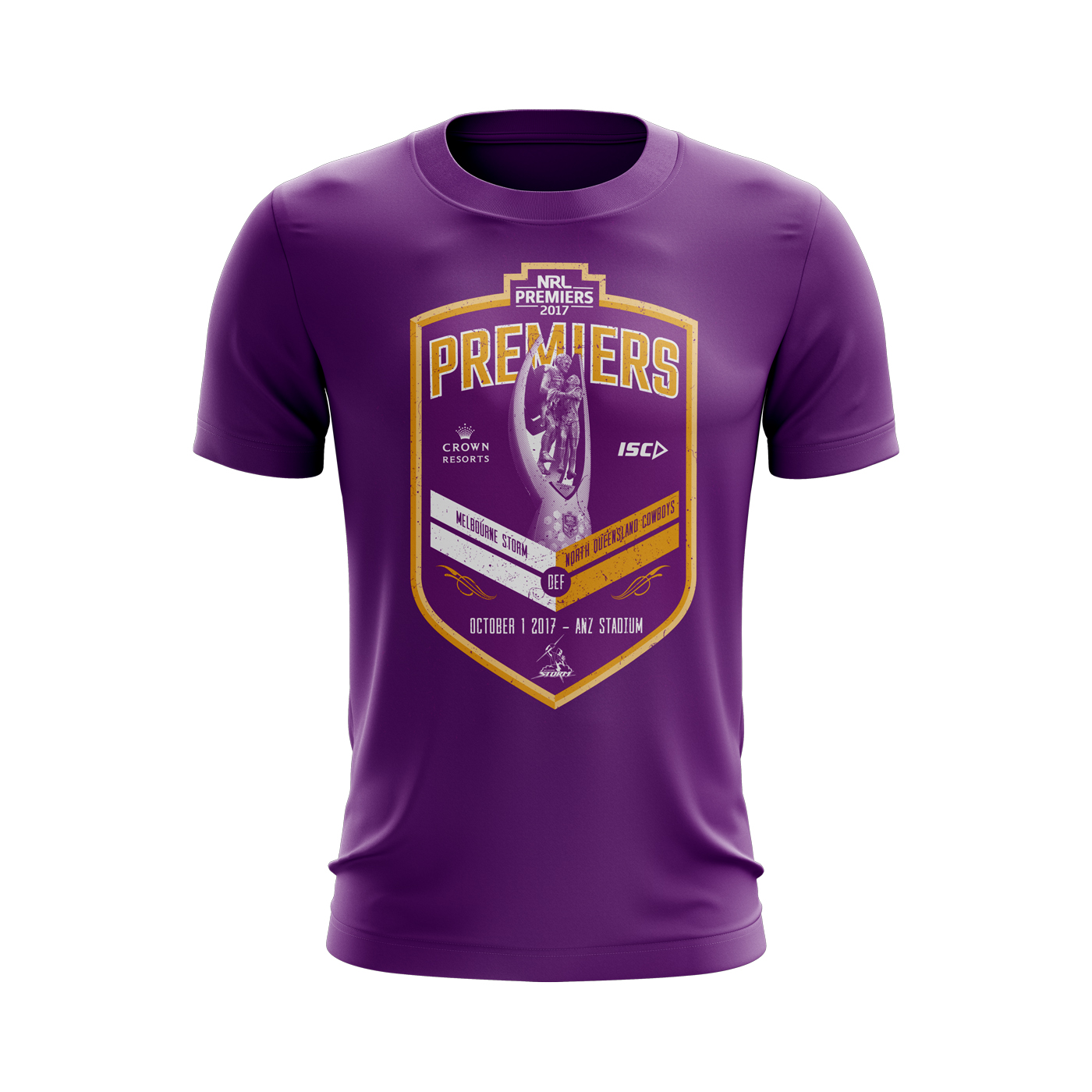 Melbourne Storm 2017 Premiers Purple T-Shirt