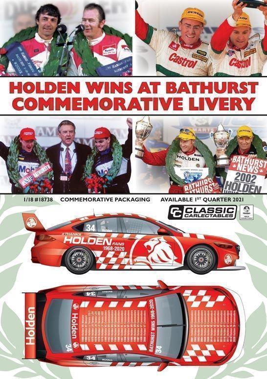 2020 Bathurst Winner #97 Shane Van Gisbergen & Garth Tander Red Bull Racing Holden ZB Commodore 1:18 Scale Model Car