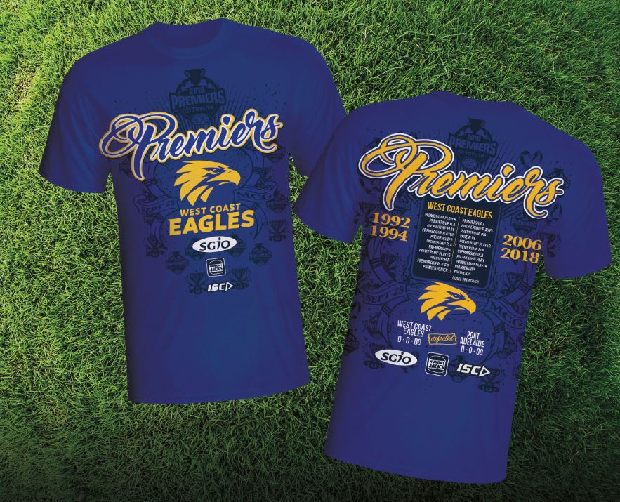 West Coast Eagles 2018 Premiers T-Shirt