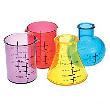 Chemistry Lab Set of 4 Shot Glasses