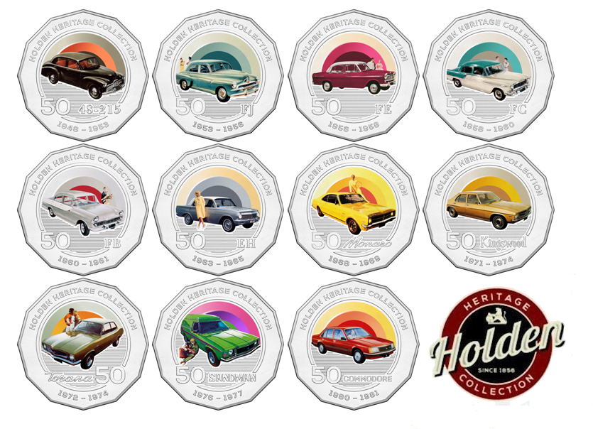 Holden Heritage Collection 11 Coin Set