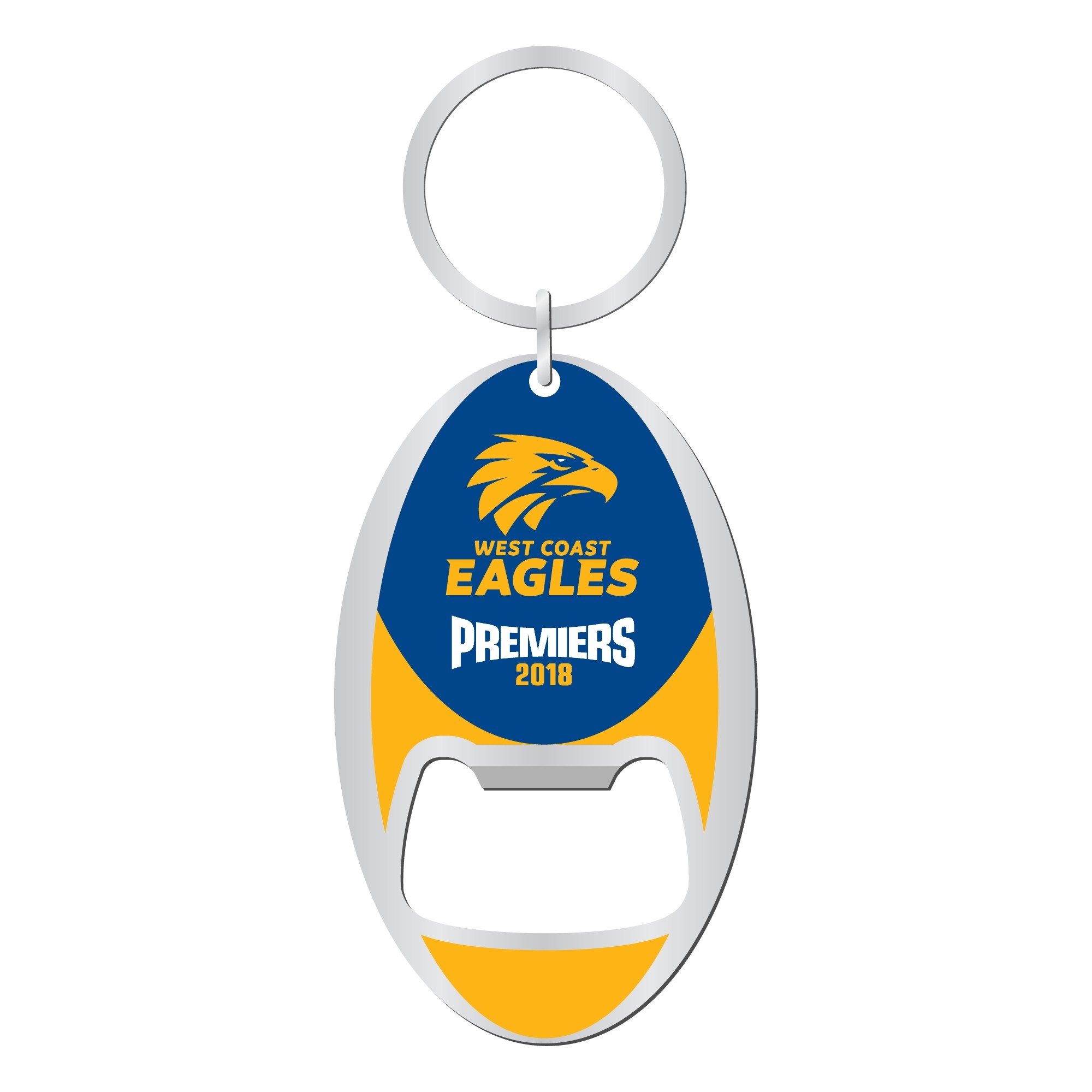 2018 West Coast Eagles Premiers Bottle Opener Key Ring