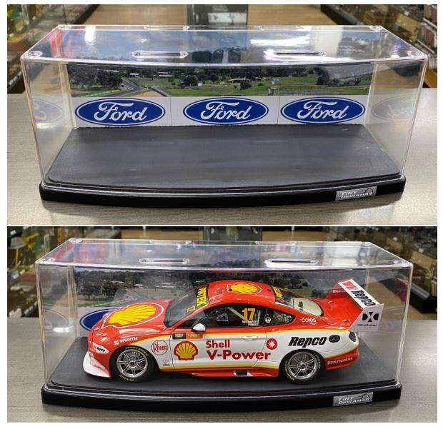 Ford Background Tiny Dioramas Slimline 1:18 Scale Display Case For Model Car