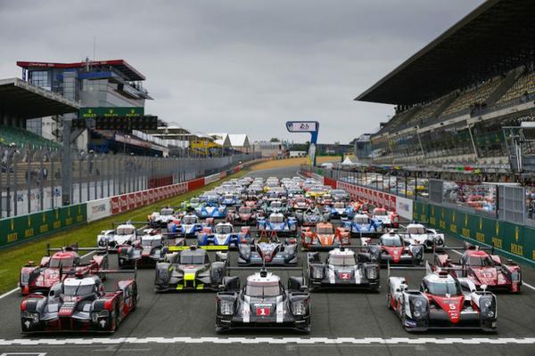 LMP1 grid 24 Hours of Le Mans