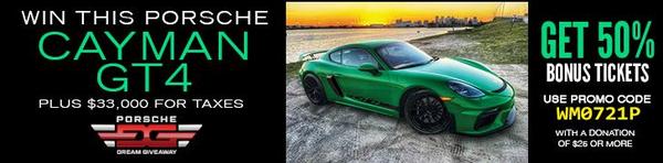 Dream Giveaway Porsche Cayman GT4