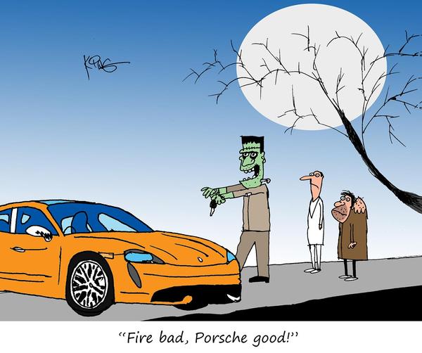 Porsche Cartoon