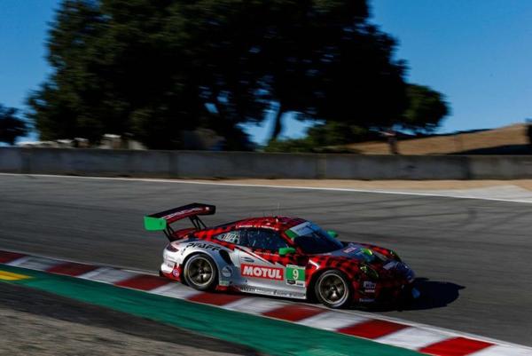 Pfaff Motorsport Plaid Porsche at Laguna Seca
