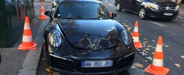 poorly parked porsche
