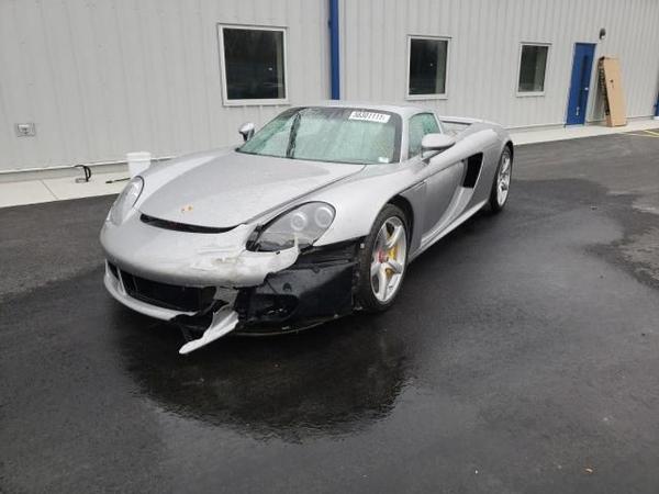 Wrecked Porsche Carrera GT