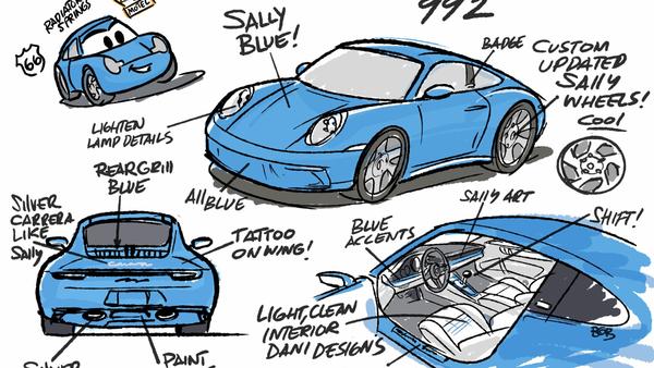 Pixar Sally Carrera