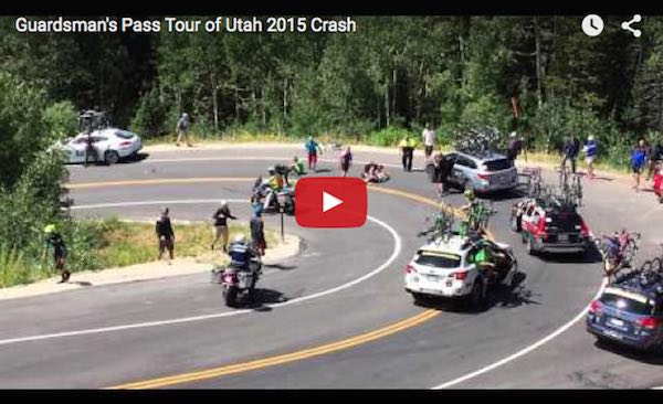 Porsche Cyclist Crash