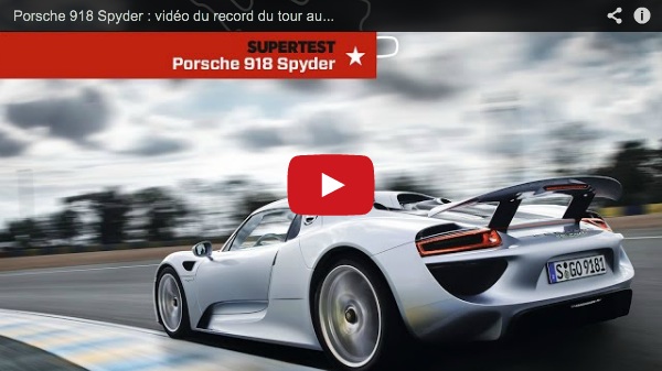 Porsche 918 Le Mans Record video