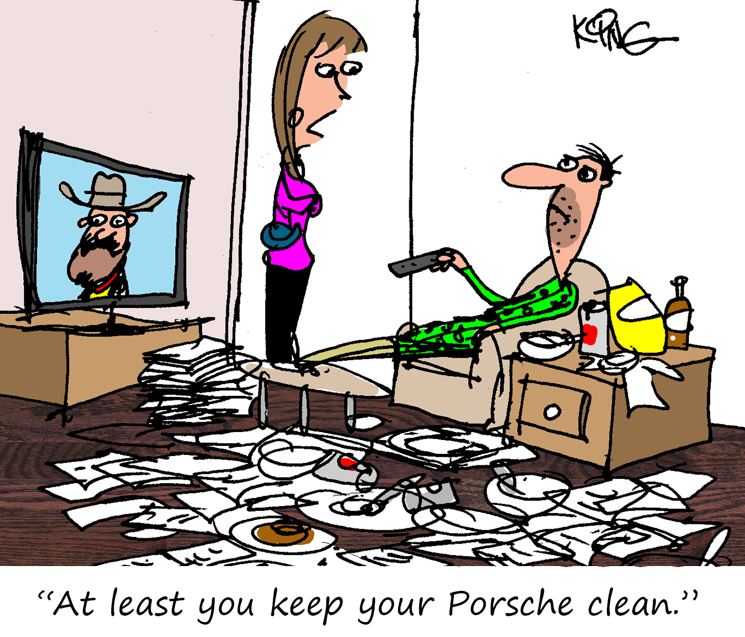 Porsche Cartoon