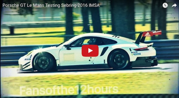 911 rsr testing at sebring 2016