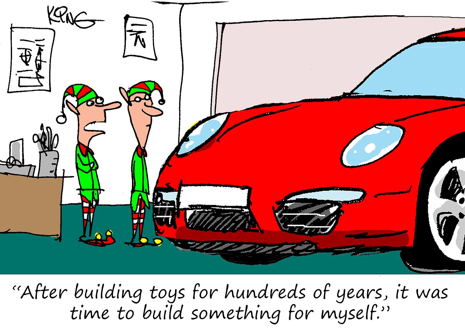 Porsche Cartoon