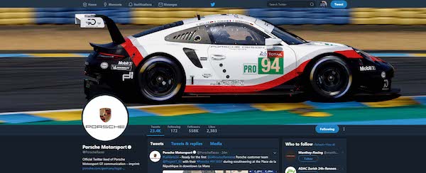 Porsche Twitter Guide