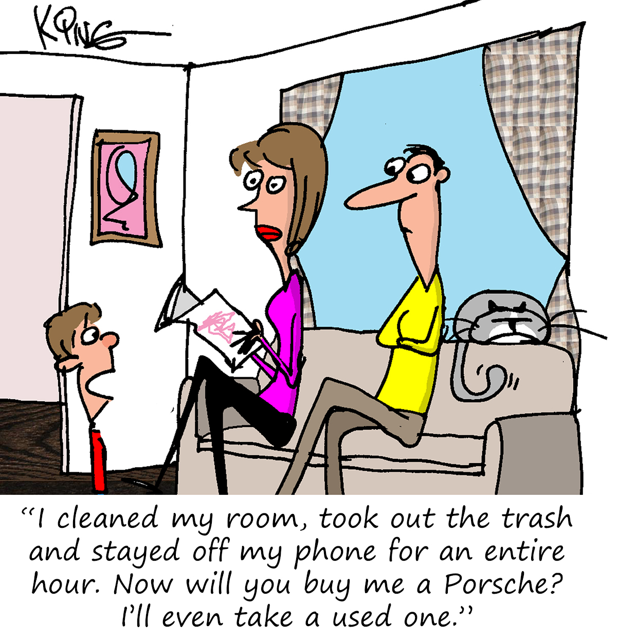 Porsche Cartoon