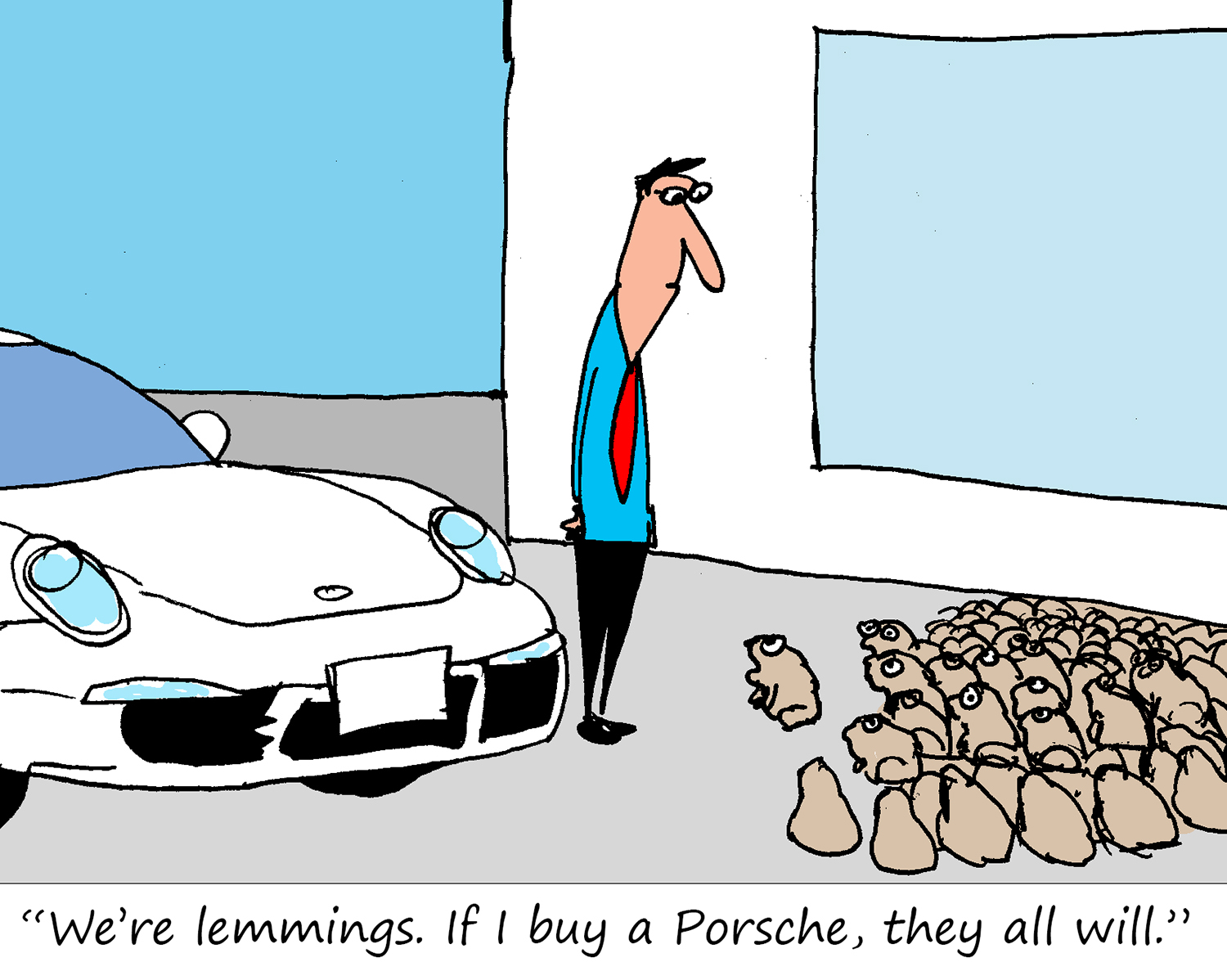 Porsche Cartoon