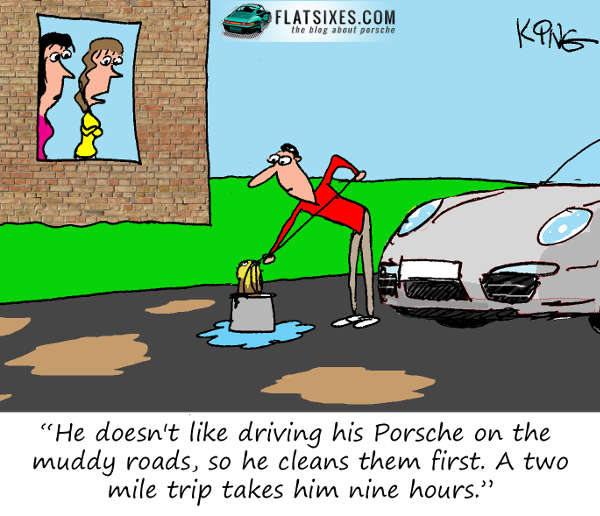 Porsche cartoon