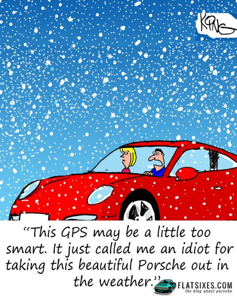 Porsche printed cartoon