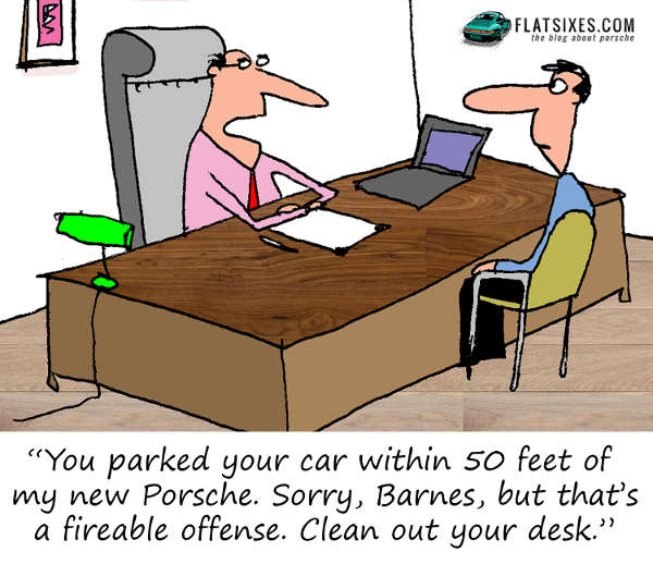 Porsche Cartoon Fall