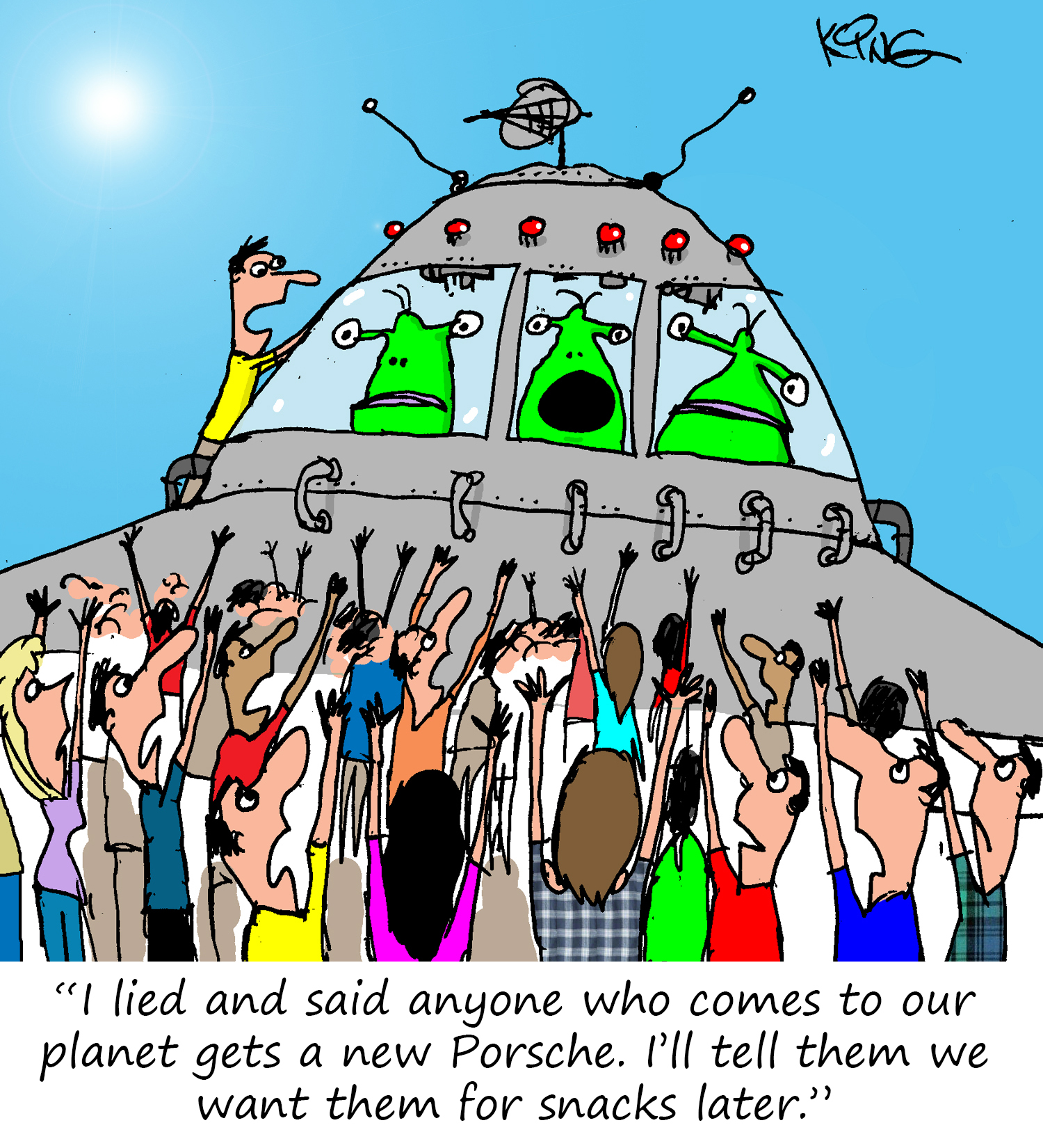 Porsche Cartoon