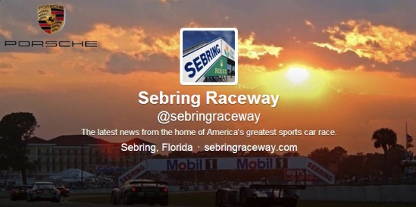 twitter guide for Porsche fans at Sebring