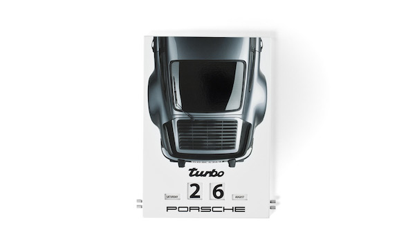 Porsche Turbo Enamel Calendar
