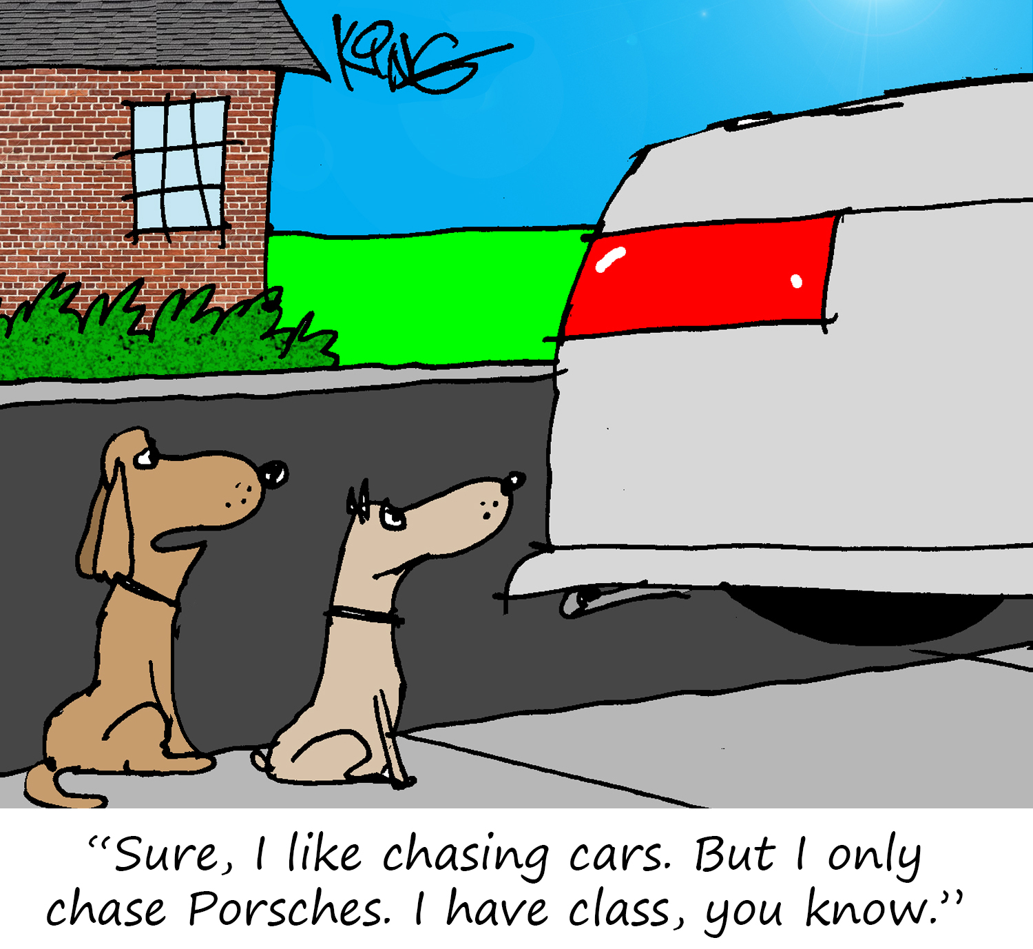 Porsche Cartoon
