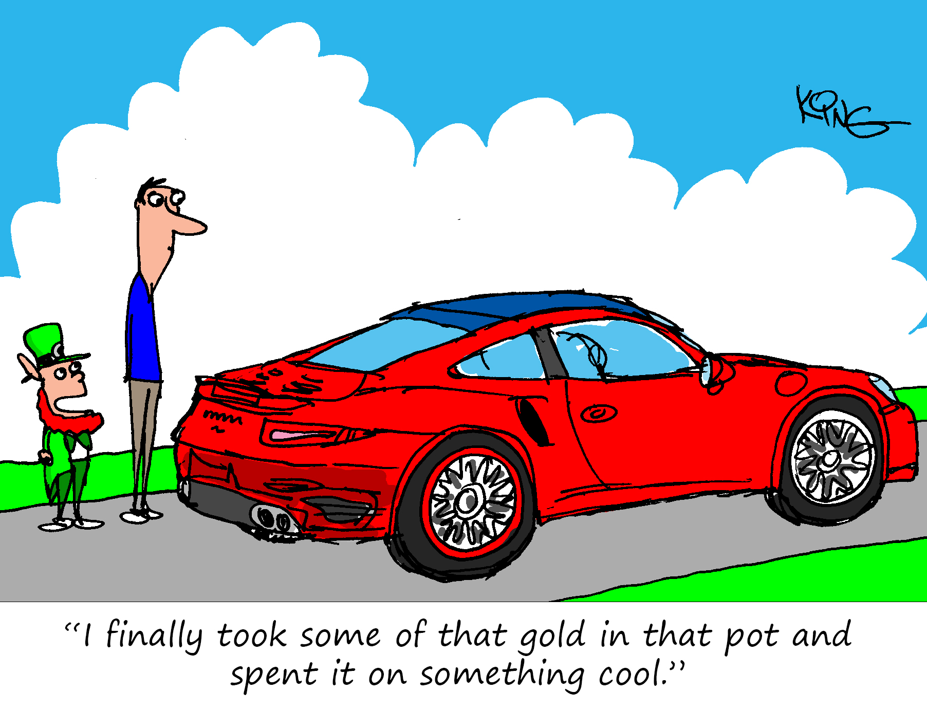 Porsche Cartoon