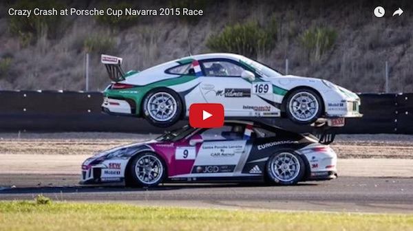 Porsche on Porsche 911 GT3 Cup crash