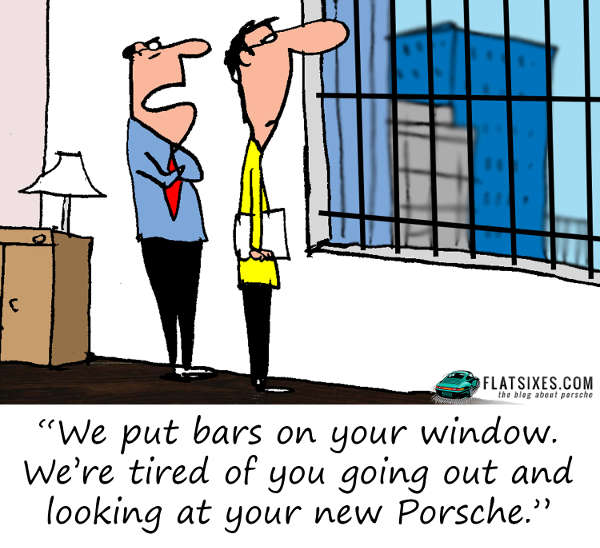 PORSCHE CARTOON spring