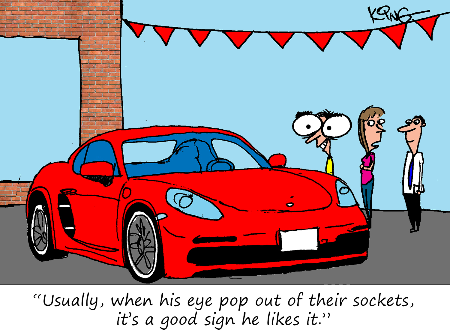 Porsche Cartoon