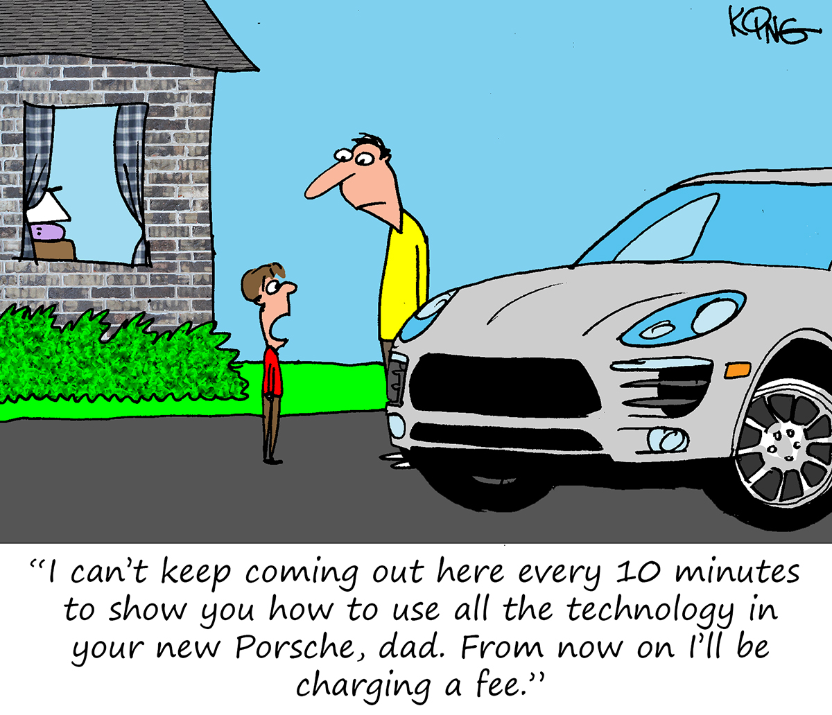 Porsche Cartoon