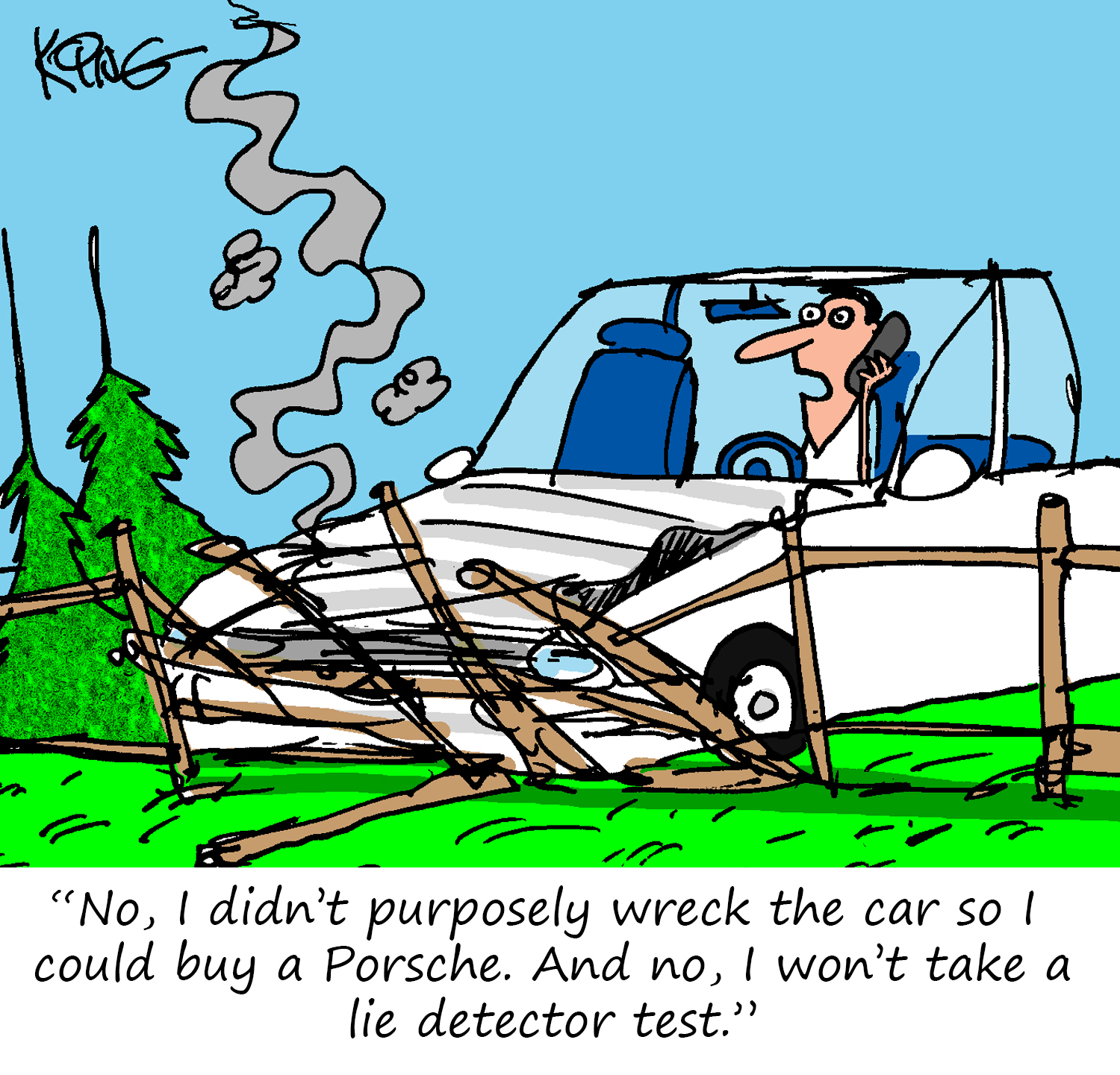 Porsche Cartoon