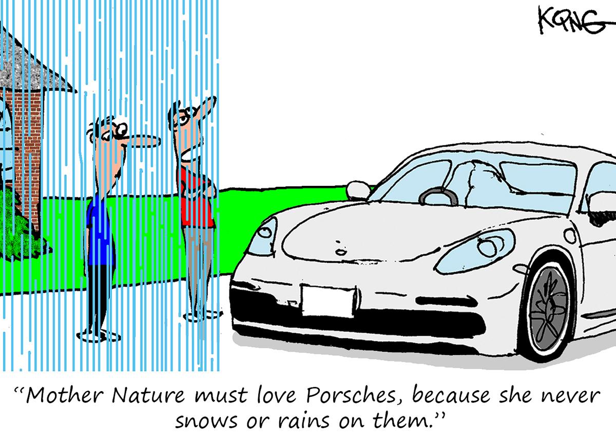 Porsche Cartoon