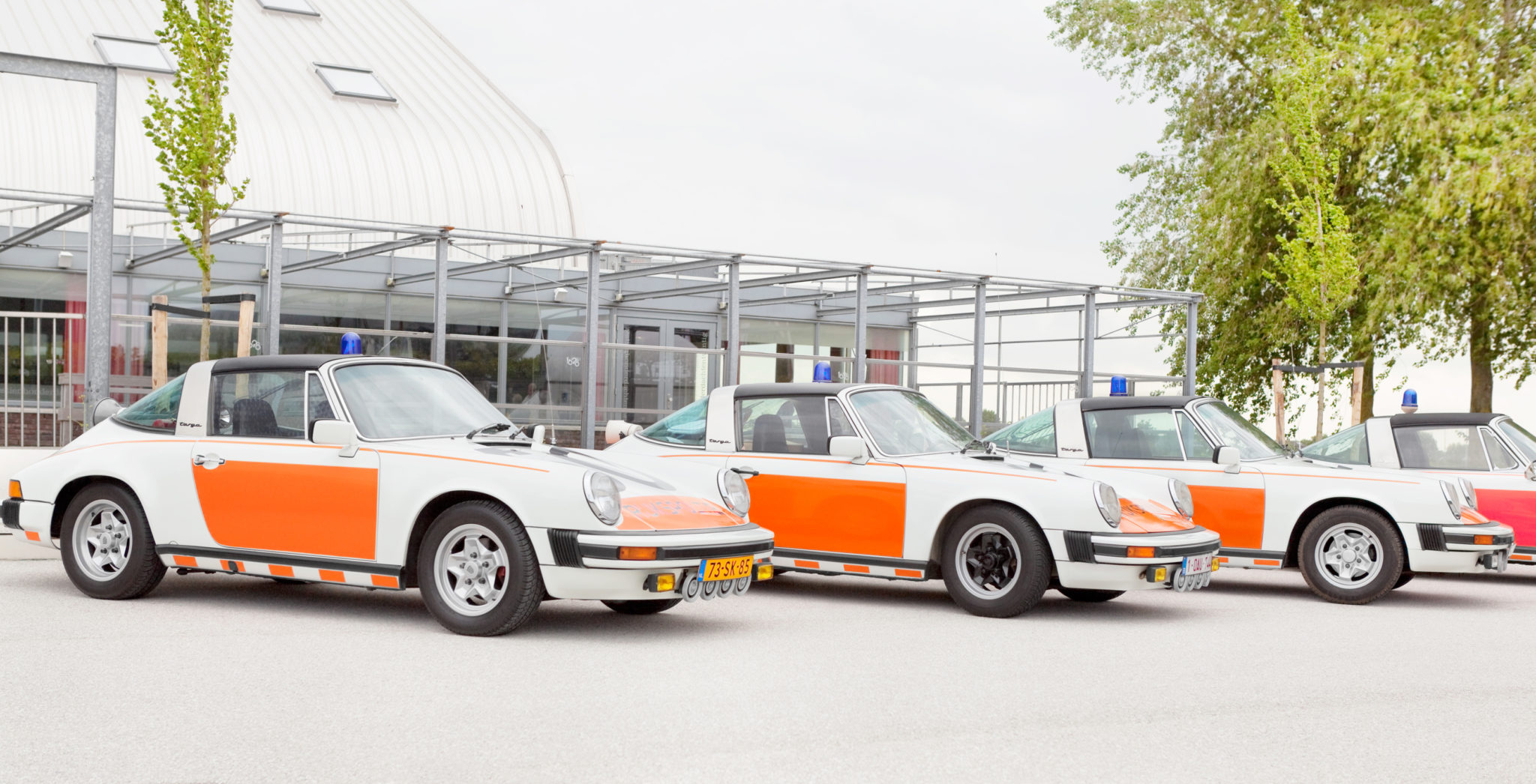 Porsche 912 Targas used by the Dutch police in the 1960s. Photo credit: Gertan / Shutterstock.com