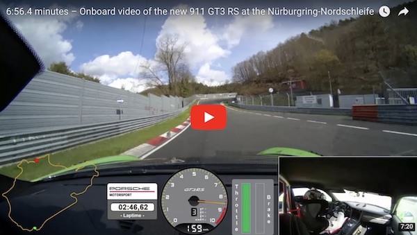 GT3 RS RECORD ON THE NURBURGRING