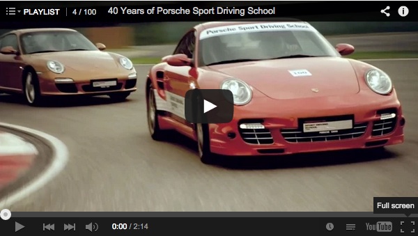 40 year anniversary Porsche sport driving video