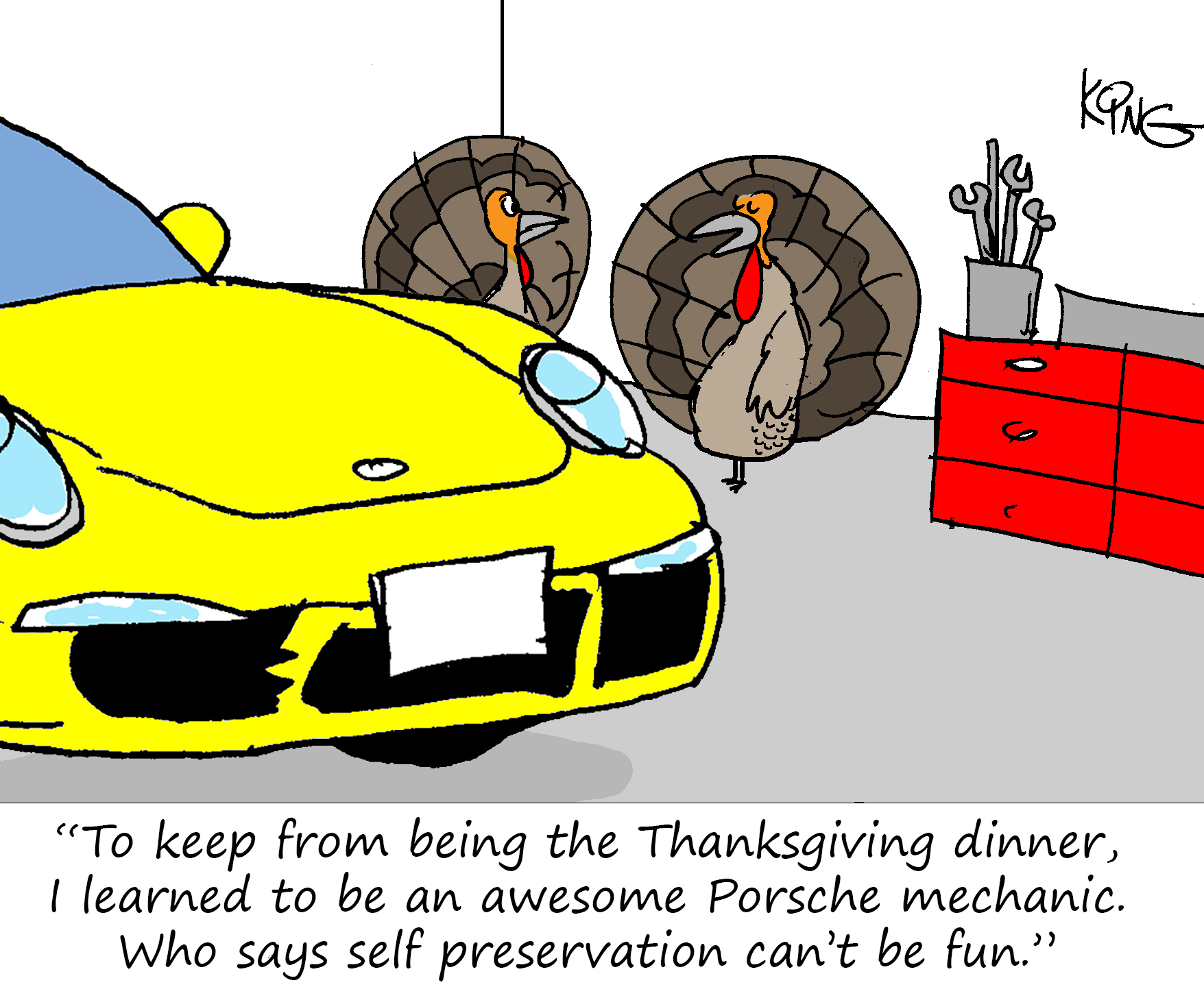 Porsche Cartoon