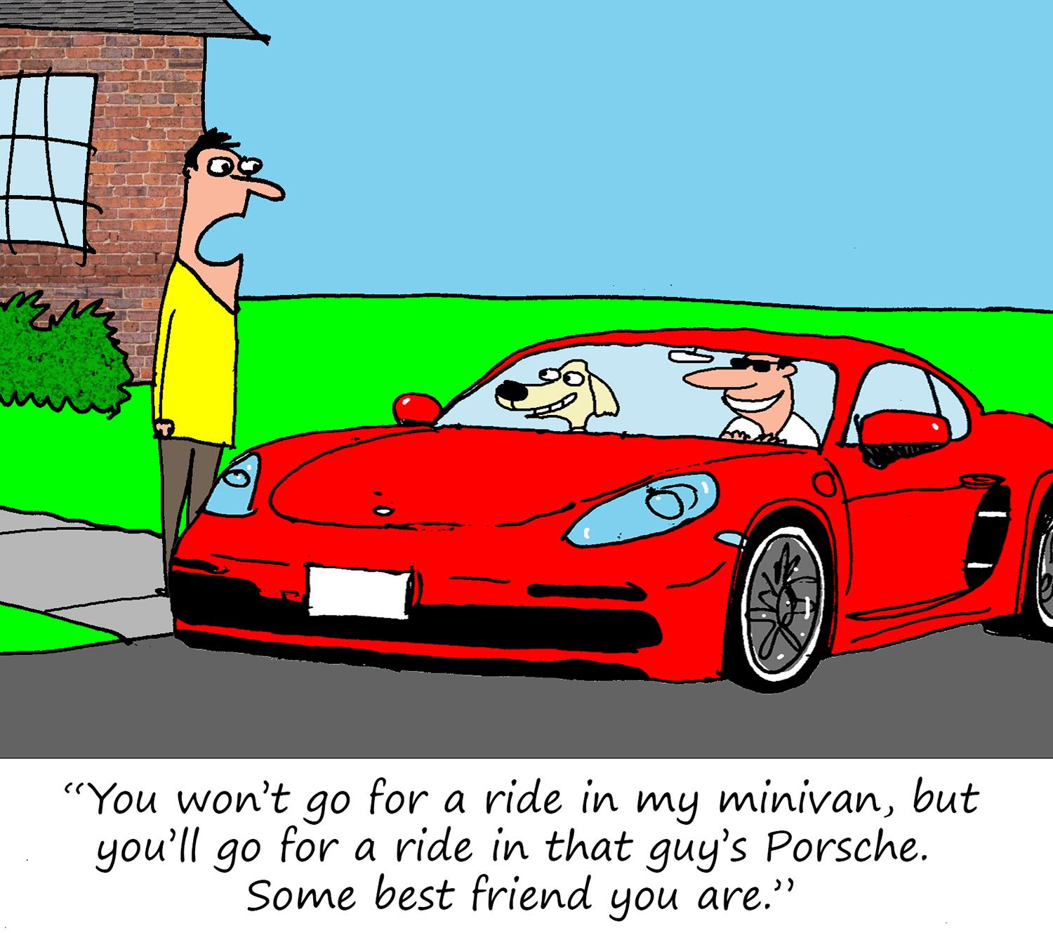 Porsche Cartoon