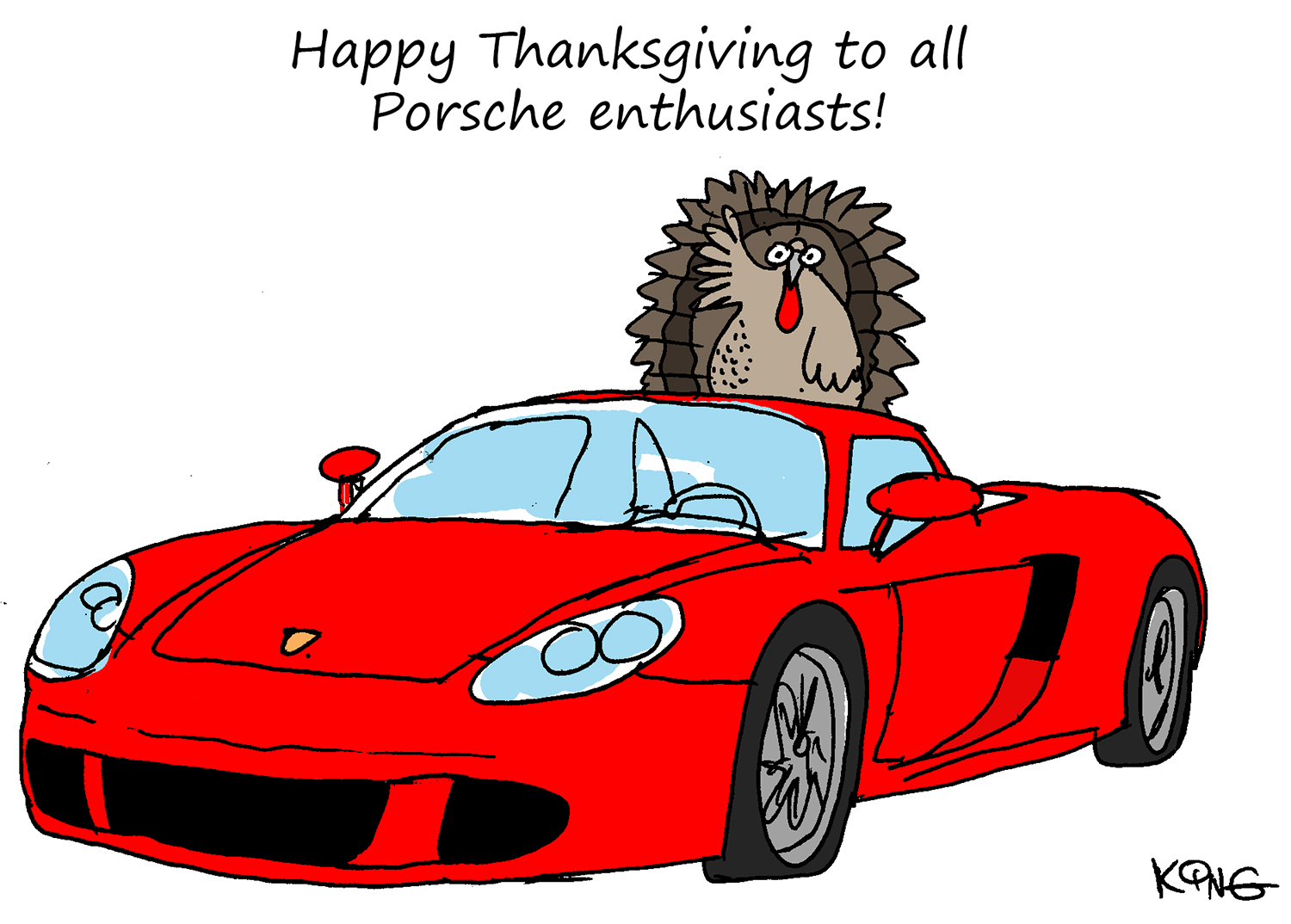 Porsche Cartoon