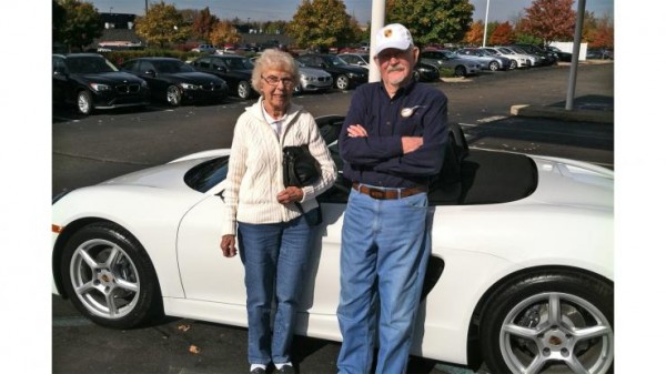 Lews Guernsey and his Porsche