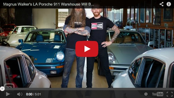 Take a video tour of Magnus Walker's Garage