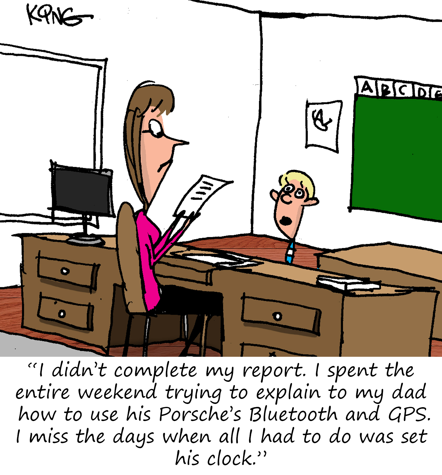 Porsche Cartoon
