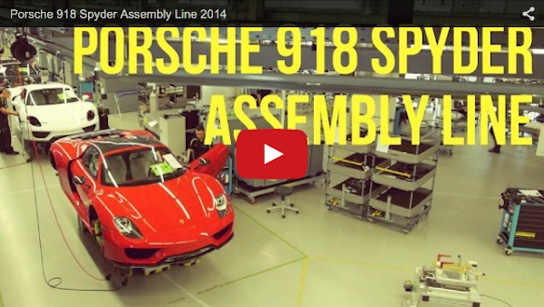 Porsche 918 Spyder assembly line