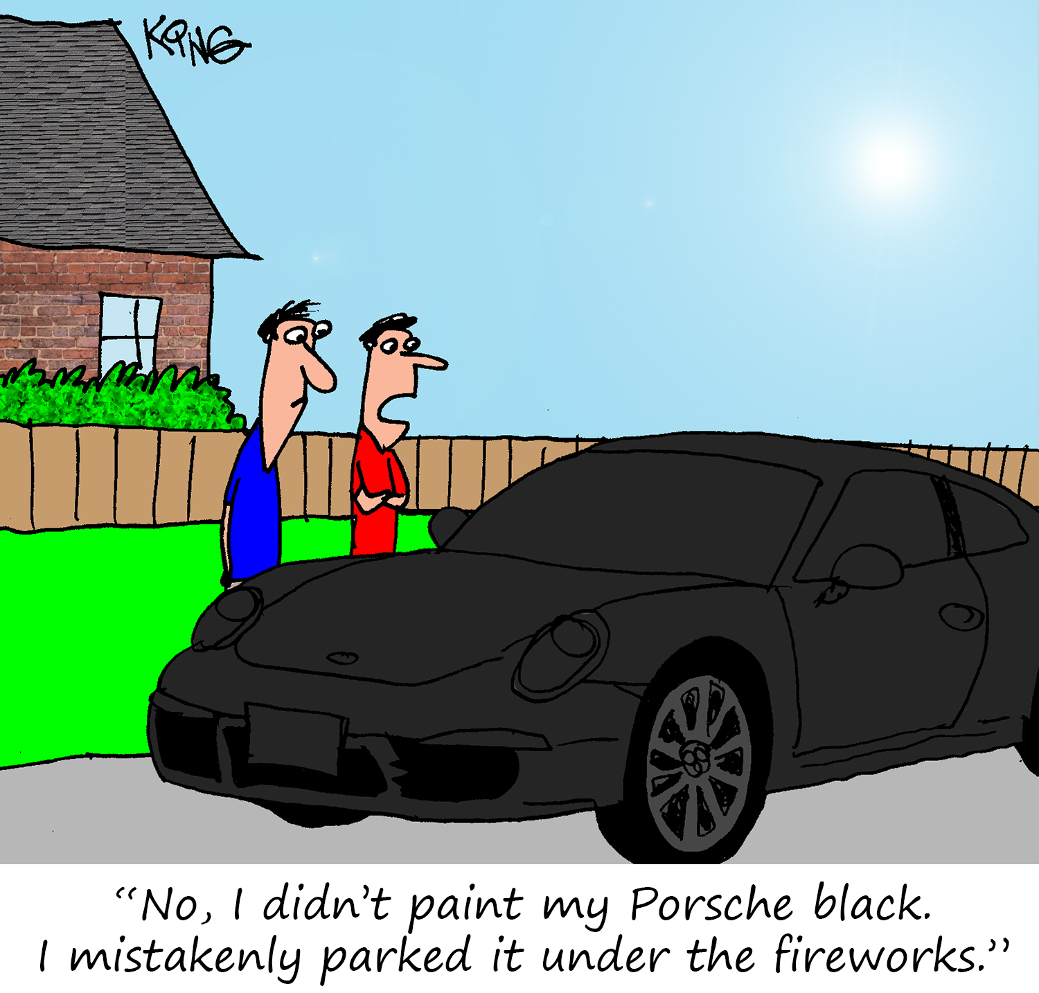 Porsche Cartoon
