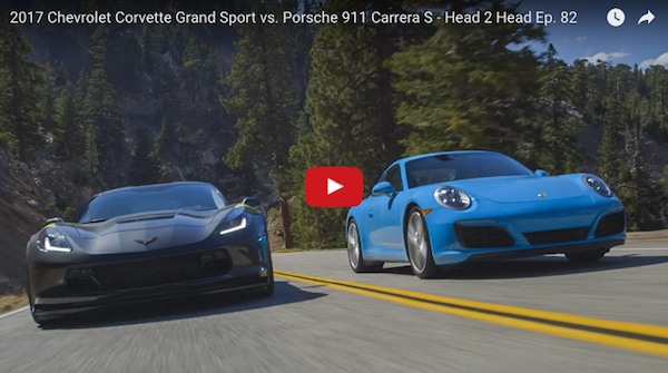 Corvette 911 head 2 head video
